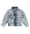The New Society Rene Denim Jacket In Blue