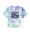 The New Society Rhea Printed Tie-dye Cotton Jersey T-shirt In Cobalto
