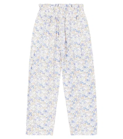The New Society Kids' Rodeo Printed Cotton Pants In Multicoloured