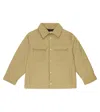 The New Society Romeo Cotton Jacket In Oliva Claro