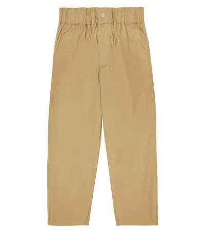 The New Society Kids' Hose Romeo Aus Baumwolle In Oliva Claro