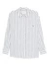 The New Society Striped Pocket Shirt In White