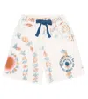 The New Society Bedruckte Shorts Aus Baumwolle In Tie Dye Nebbia