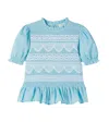 The New Society Tinos Cotton Blouse In Blue