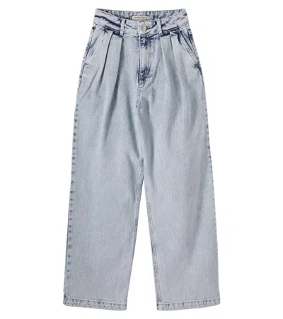 The New Society Kids' Tns Pleated Jeans In Blue