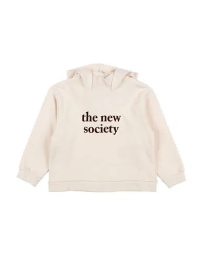 The New Society Babies'  Toddler Girl Sweatshirt Beige Size 6 Organic Cotton