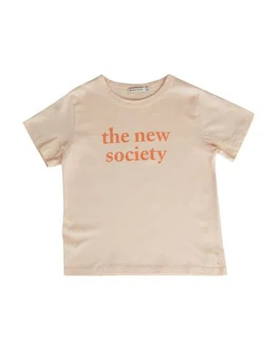 The New Society Babies'  Toddler Girl T-shirt Blush Size 6 Cotton In Neutral