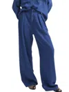 The New Society Women's Woodland Denim Pants In Blue In Blue