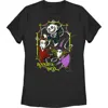 The Nightmare Before Christmas Boogie's Boys Crew  Graphic T-shirt In Black