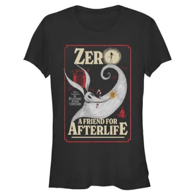 The Nightmare Before Christmas Juniors  A Friend For Life Zero Poster T Shirt In Black
