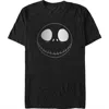 The Nightmare Before Christmas Minimalist Jack Face  Graphic T-shirt In Black
