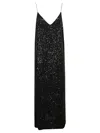 The Nina Studio Afrodite Sequin Short Dress In Black
