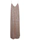 The Nina Studio Afrodite Sequin Dress In Gold
