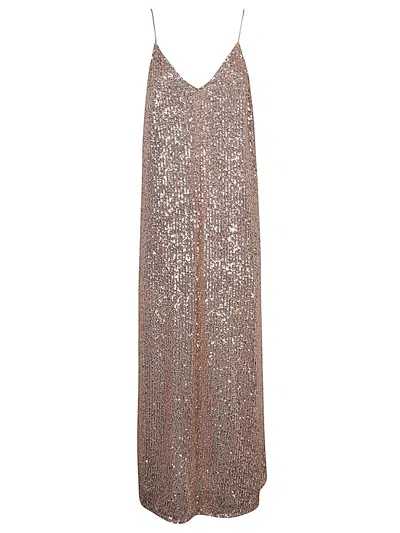 The Nina Studio Afrodite Sequin Short Dress In Golden