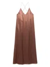 The Nina Studio Athena Maxi Dress In Brown