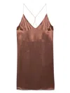 The Nina Studio Silk Suits & Dresses In Brown