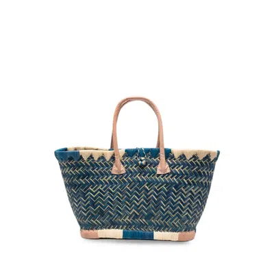 The Nina Studio Clotilde Tote Bag In Blue