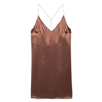 THE NINA STUDIO DRESSES BROWN