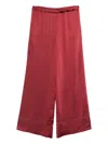 The Nina Studio Elasticated-waistband Trousers In Red