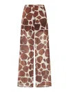 The Nina Studio Georgette Pants In Multicolour