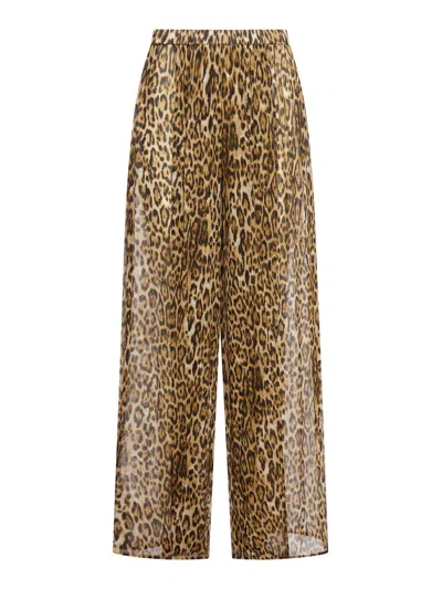 The Nina Studio Georgette Pants In Multicolour