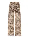 The Nina Studio Animal-print Palazzo Pants In Multicolour