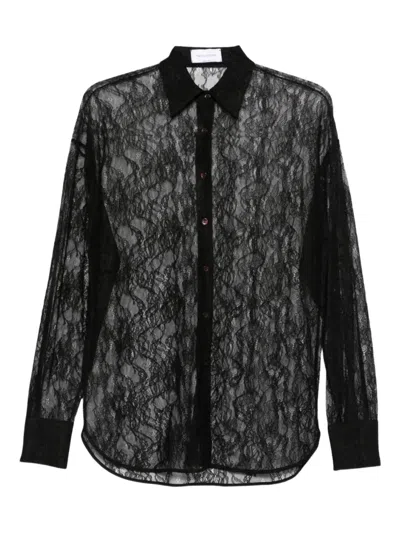 The Nina Studio Lace Buttoned Shirt In Multi