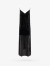 The Nina Studio Long Dress With All-over Sequins In Black