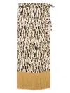 The Nina Studio Maia Sarong In Animal Print