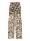 The Nina Studio Animal-print Palazzo Pants