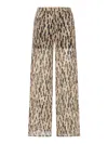 The Nina Studio Animal-print Palazzo Pants