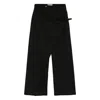 The Nina Studio Wrap Pants In Black