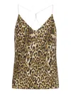 The Nina Studio Leopard Print Georgette Top