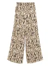 The Nina Studio Animal-print Palazzo Pants