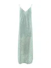 The Nina Studio Woman Midi Dress Light Green Size M Polyester In Verde