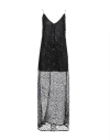 The Nina Studio Woman Maxi Dress Black Size M Polyester In Black