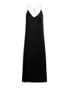 The Nina Studio Woman Maxi Dress Black Size M Silk In Black