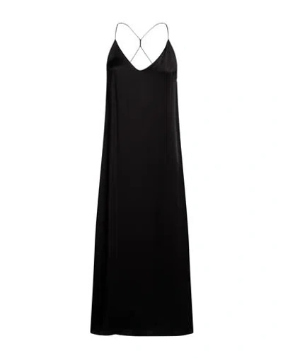 The Nina Studio Woman Maxi Dress Black Size M Silk