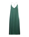 The Nina Studio Woman Maxi Dress Green Size S Silk