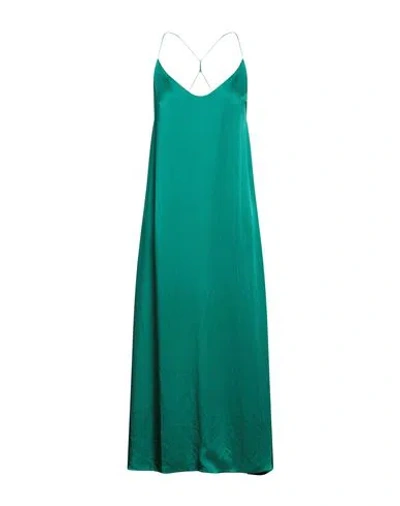 The Nina Studio Woman Midi Dress Emerald Green Size L Polyester