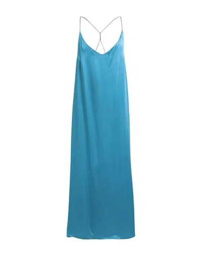 The Nina Studio Woman Midi Dress Pastel Blue Size M Polyester