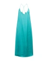 The Nina Studio Woman Midi Dress Turquoise Size M Polyester In Blue