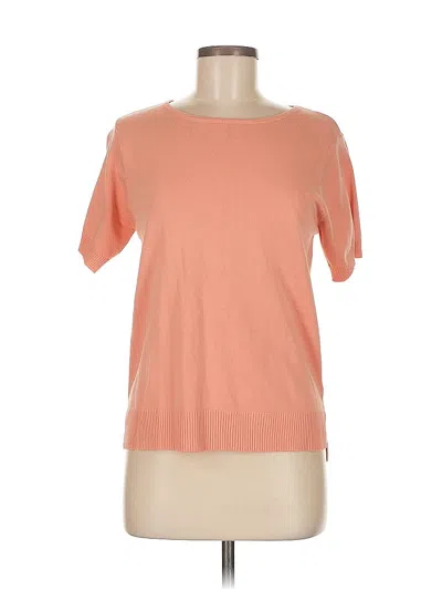 Pre-owned The Nines Short Sleeve Top Orange Boatneck Tops