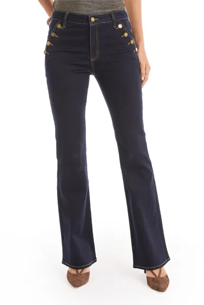 The Noli Shop Allegra Bootcut Jean - Indigo In Black