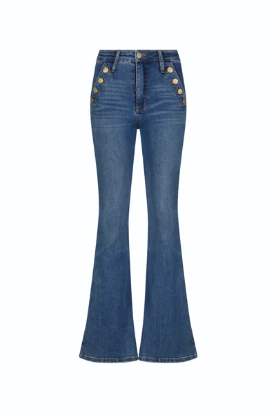The Noli Shop Allegra Bootcut Jean - Medium Blue