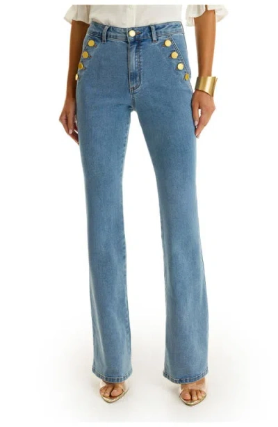 The Noli Shop Allegra Bootcut Jean In Blue