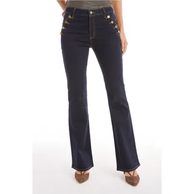 The Noli Shop Allegra Bootcut Jean Petite In Black
