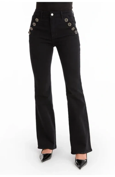 The Noli Shop Allegra Rose Jean Petite In Black