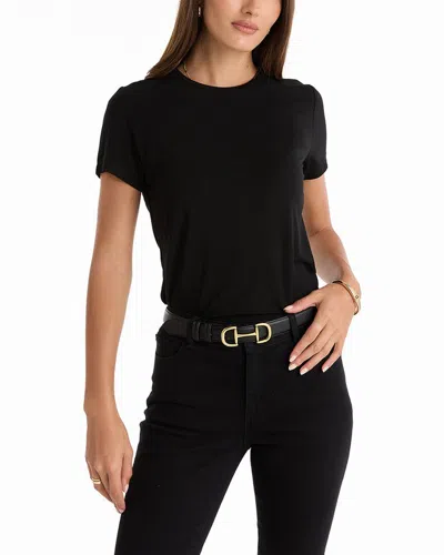 The Noli Shop Amaya Ultra-soft T-shirt In Black