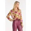 The Noli Shop Ana Button Up Shirt In Multi